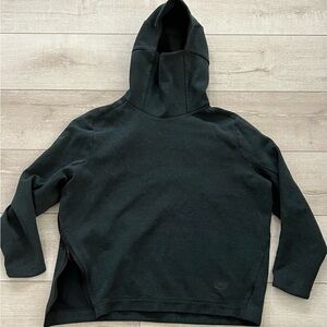 Nike Tech Fleece Pullover Hoodie with Zip Side Vent (Dark Heather Blue),Men’s XL